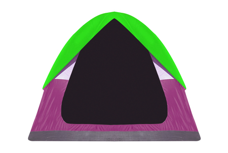 Tent isolated on whiteの写真素材