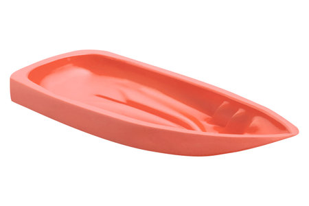 plastic kayak isolated on white