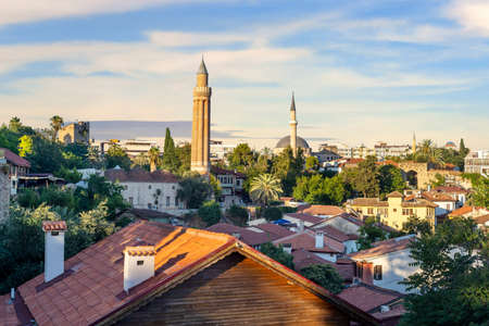 Long exposure wide angle scenic view of Manavgat waterfall in Antalya. selective focus.の写真素材