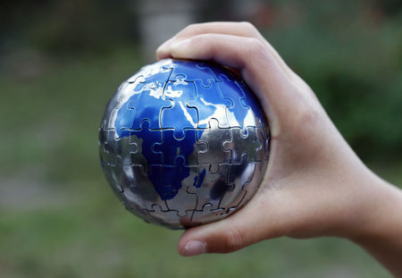 Earth Puzzleの写真素材