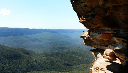One summer day in the Blue Mountainsの写真素材