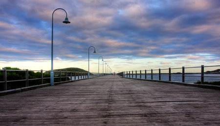 Coffs Harbour Jetty in Northern NSW, Australiaの写真素材