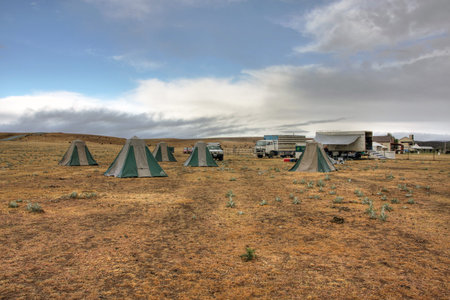 Camping in drought stricken land in Australia 