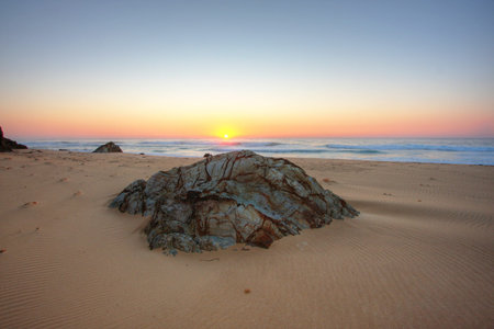 Sunrise by the beach in Tathra, NSWの写真素材