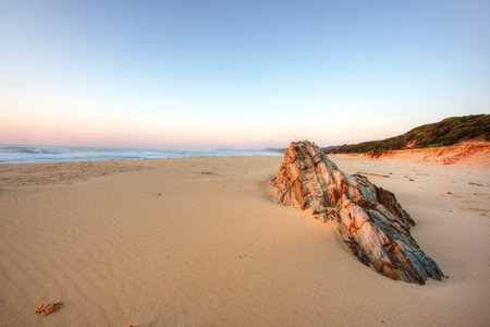 Sunrise by the beach in Tathra, NSWの写真素材