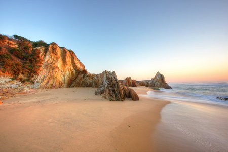 Sunrise by the beach in Tathra, NSWの写真素材