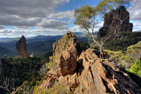 Warrumbungle National Park in NSW, Australiaの写真素材