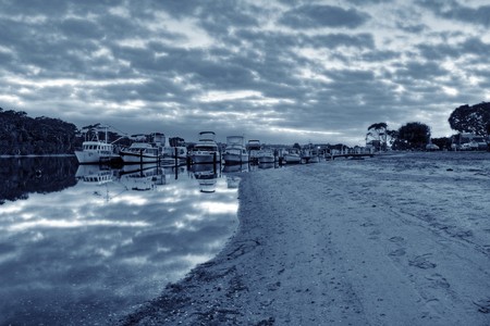 Dramatic Seaside Sky with Vibrant Colorsの写真素材