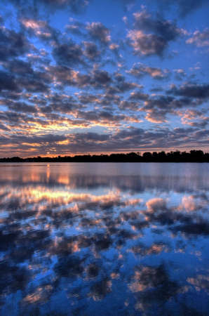 Dramatic Seaside Sky with Vibrant Colorsの写真素材
