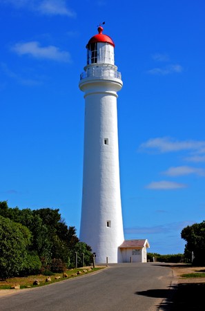 The Split Point Lighthouse, in Victoria, Australiaの写真素材