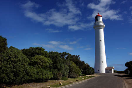 The Split Point Lighthouse, in Victoria, Australiaの写真素材