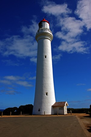 The Split Point Lighthouse, in Victoria, Australiaの写真素材