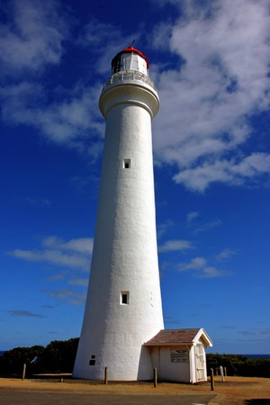 The Split Point Lighthouse, in Victoria, Australiaの写真素材