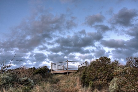 Scenic View along the Great Ocean Roadの写真素材
