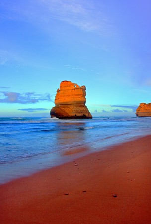 Gibson Steps along the Great Ocean Roadの写真素材