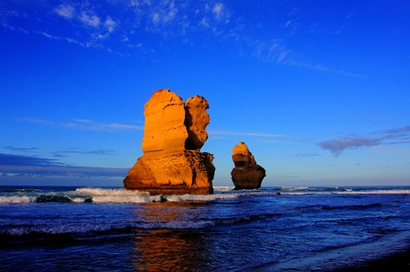gibson steps and the twelve apostoles along great ocean roadの写真素材