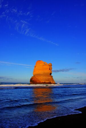 gibson steps and the twelve apostoles along great ocean roadの写真素材
