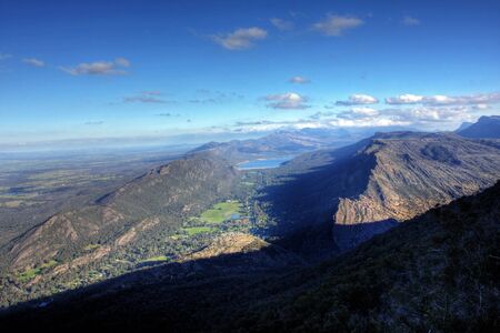 grampians national park lookout in victoriaの写真素材