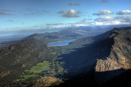 grampians national park lookout in victoriaの写真素材