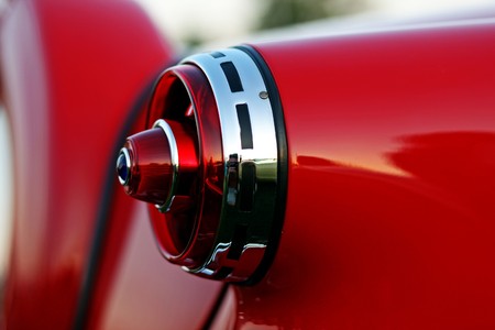 classic red vintage carの写真素材