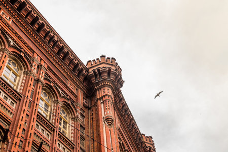 Phanar Greek Orthodox College known in Greek as Great School of Nation is oldest surviving and most prestigious Greek Orthodox school located in Balat.ISTANBUL,TURKEY - May 6,2017のeditorial素材