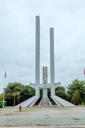 Treaty of Lausanne Monument and Museum,monument and museum dedicated to Treaty of Lausanne of 1923.Edirne,Turkey.17 October 2015のeditorial素材