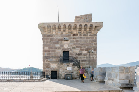 Unidentified people walk and explore in Castle of St. Peter or Bodrum Castle, Turkey.23 August 2017
のeditorial素材