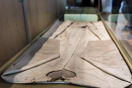 Clothes of Mevlana at Mevlana museum in Konya,Turkey. 28 August 2017のeditorial素材