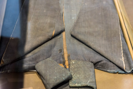 Clothes of Mevlana at Mevlana museum in Konya,Turkey. 28 August 2017