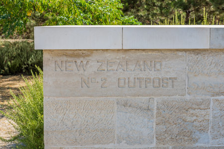 Green Hill Cemetery.The cemetery lies on the east side of the Anzac-Suvla Road in Canakkale,Turkey.のeditorial素材