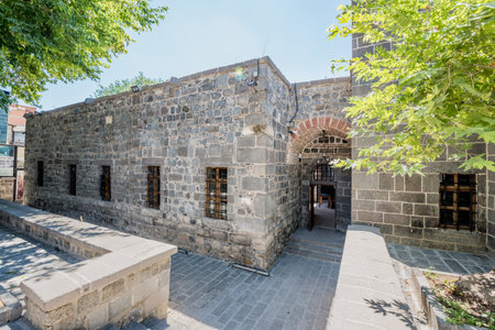 View of Zinciriye Medresesi or Madrasah near Ulu Mosque,a popular landmark in Diyarbakir,Turkey.16 July 2018のeditorial素材