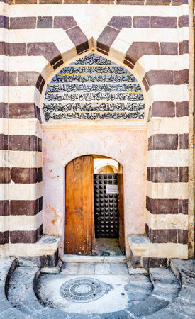 Gate of Ulu(Great) Mosque built between 1170-1175 in Sanliurfa,Turkey.19 July 2018のeditorial素材
