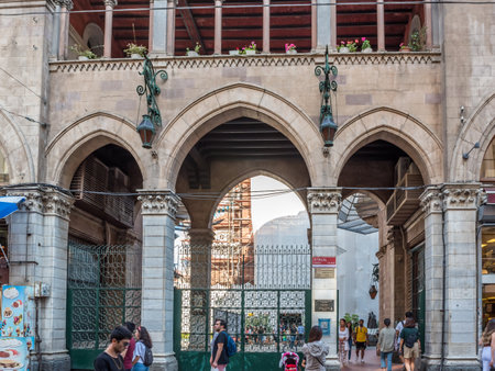 Exterior view of Church of St. Anthony of Padua or locally as Sent Antuan is the largest church of the Roman Catholic Church in Istanbul, Turkey.25 July 2019のeditorial素材
