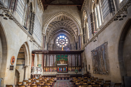 Interior view of Church of Maria building in Beyoglu,Istanbul,Turkey.25 July 2019のeditorial素材