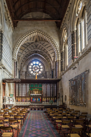 Interior view of Church of Maria building in Beyoglu,Istanbul,Turkey.25 July 2019のeditorial素材