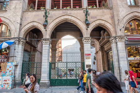 Exterior view of Church of St. Anthony of Padua or locally as Sent Antuan is the largest church of the Roman Catholic Church in Istanbul, Turkey.25 July 2019のeditorial素材