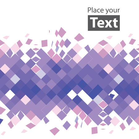 Crashed purple squares. のイラスト素材