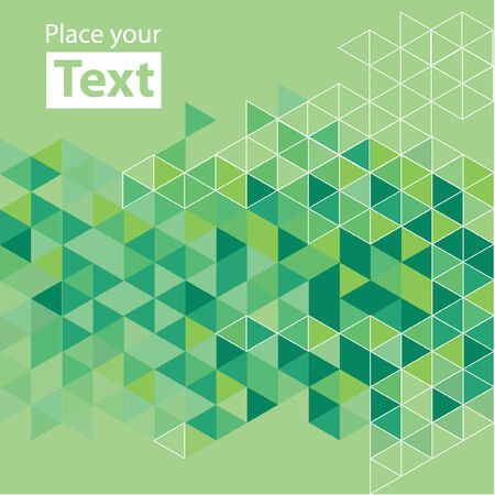 Abstract mosaic background. Green cubic geometric background. Design elements. Layered fileのイラスト素材