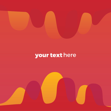 Modern flat layered illustration stylish design elementのイラスト素材