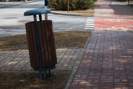 The litter bin .の写真素材