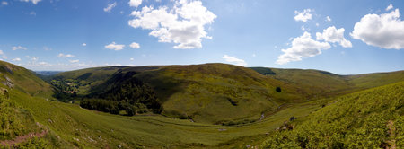 Pistyll Rhaeadr waterfall .