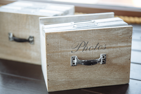 Stylish designer box for photo booksの写真素材