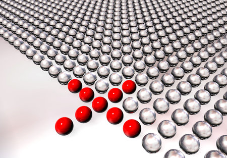 3d abstract ballsの写真素材