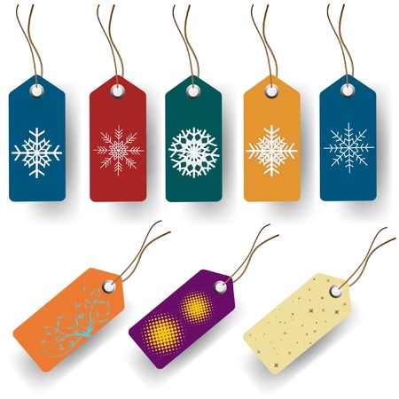 gift tags setのイラスト素材