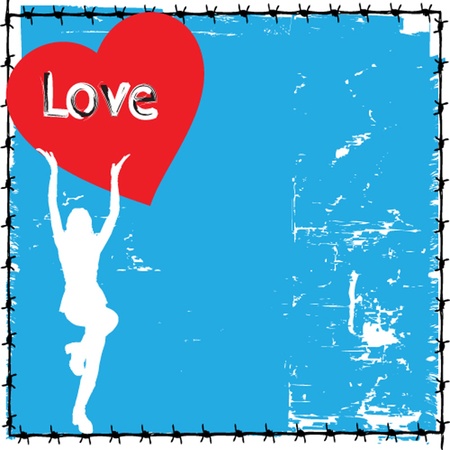 abstract love signのイラスト素材