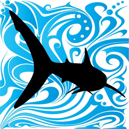 abstract fish designのイラスト素材