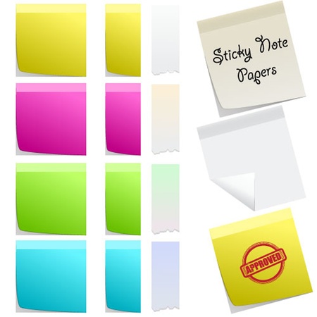 Vector Note Paperのイラスト素材