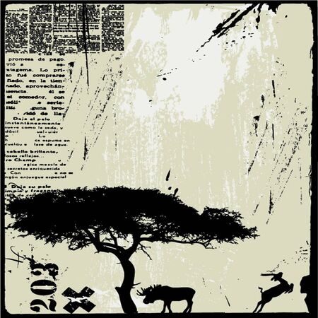 grunge typographic backgroundのイラスト素材