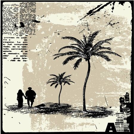 grunge typographic backgroundのイラスト素材