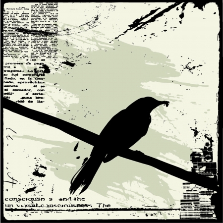 grunge typographic backgroundのイラスト素材